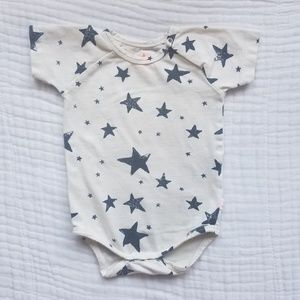 Noe and Zoe Black Star Bodysuit